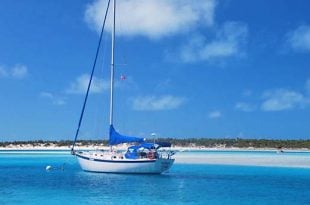 sail boat in the Caribbean