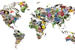 world map as photos